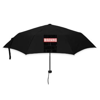 Grandma warning - Umbrella (small) - black - Front