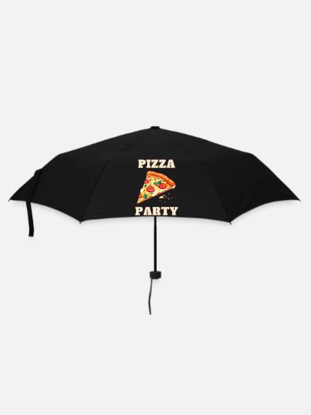 Pizza Party - Umbrella (small) - black