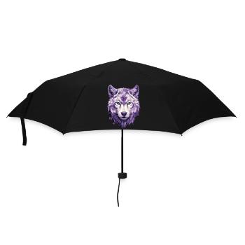 Loup #5 - Parapluie standard - noir - Devant