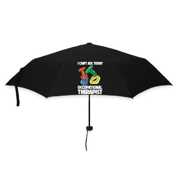 Ich kann mich heute nicht mehr bewegen Ergotherape - Regenschirm (klein) - Schwarz - Vorne