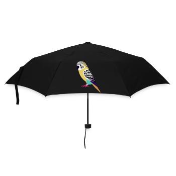 Budgie Bird Owner Bird Cockatiel - Umbrella (small) - black - Front
