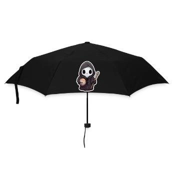 Halloween Custom Shirt, Kapuzenpullover, Tassen, Mützen, Taschen - Regenschirm (klein) - Schwarz - Vorne