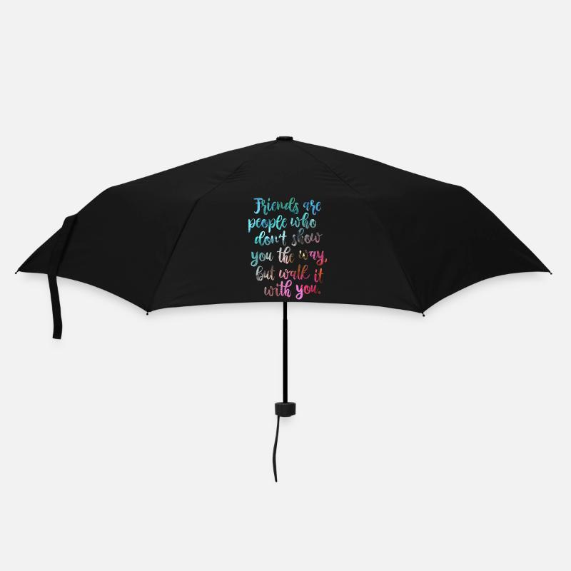 Gute Freunde - Regenschirm (klein) - Schwarz