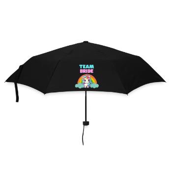 Conception de licorne « Team Bride » - Parapluie standard - noir - Devant