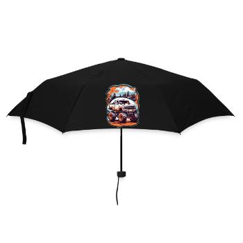 Monster truck - Umbrella (small) - black - Front