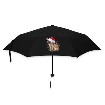 Bouledogue français Chien de Noël Chiens - Parapluie standard - noir - Devant