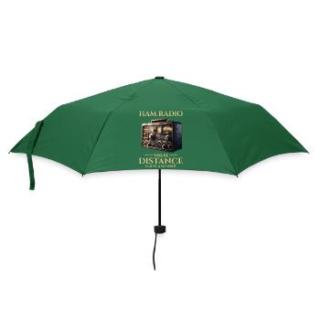 Vintage-Amateurfunker - Regenschirm (klein) - Flaschengrün - Vorne