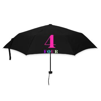 Four-4th Anniversary - Umbrella (small) - black - Front