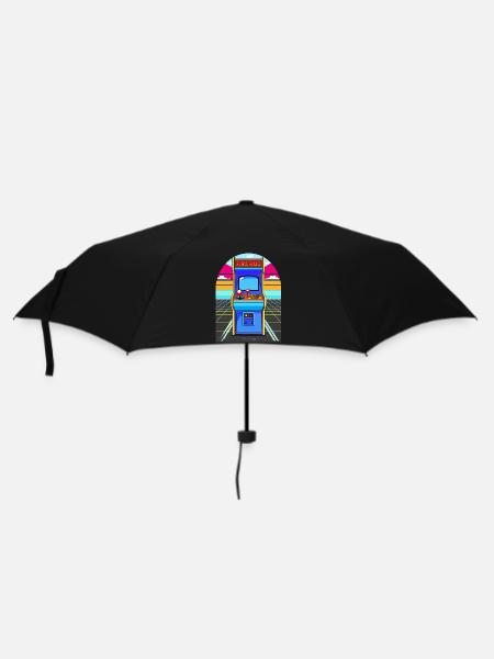 Arcade - Regenschirm (klein) - Schwarz