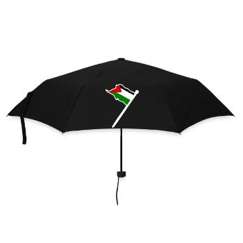 Free palestine - Regenschirm (klein) - Schwarz - Vorne