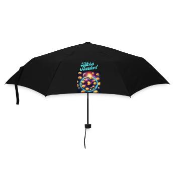 Bitcoin Standard - Regenschirm (klein) - Schwarz - Vorne