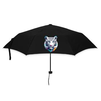 Weißer Tiger - Regenschirm (klein) - Schwarz - Vorne