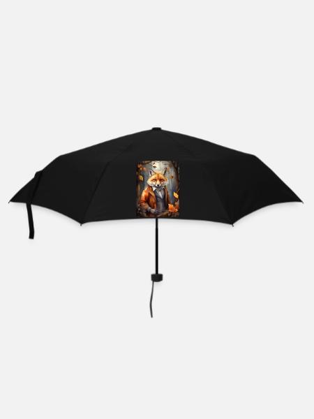 fox - Umbrella (small) - black