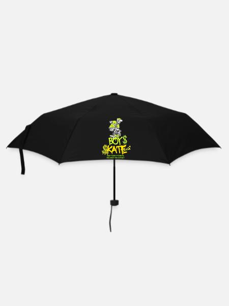 Boy Skateboarding Skull Graphic Design - Umbrella (small) - black