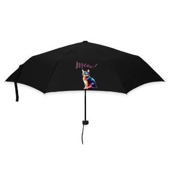 Beau chat - Parapluie standard - noir - Devant