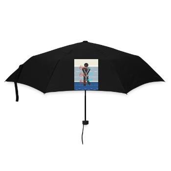 Größte. Die Größten der Größten. - Regenschirm (klein) - Schwarz - Vorne