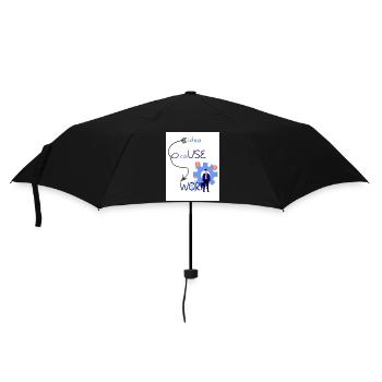 Idea cause work. An idea creates a work. - Umbrella (small) - black - Front