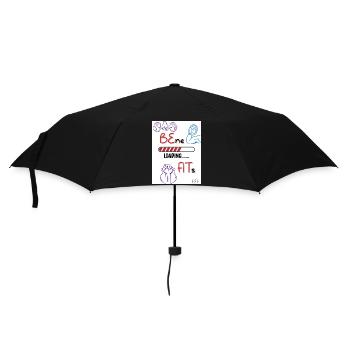Be fit. Benefits loading. - Umbrella (small) - black - Front
