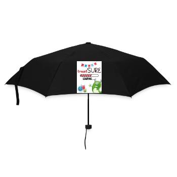 Behandlung. Fest. - Regenschirm (klein) - Schwarz - Vorne