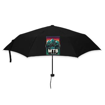 Mountain Bike MTB Ride Vintage Style - Umbrella (small) - black - Front
