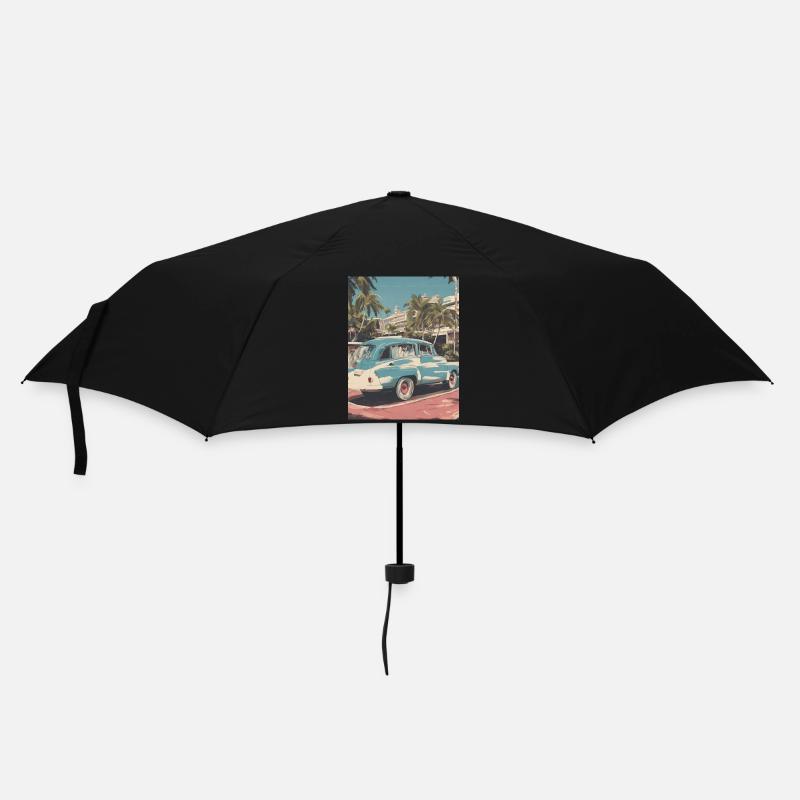 Voiture en vacances - Parapluie standard - noir