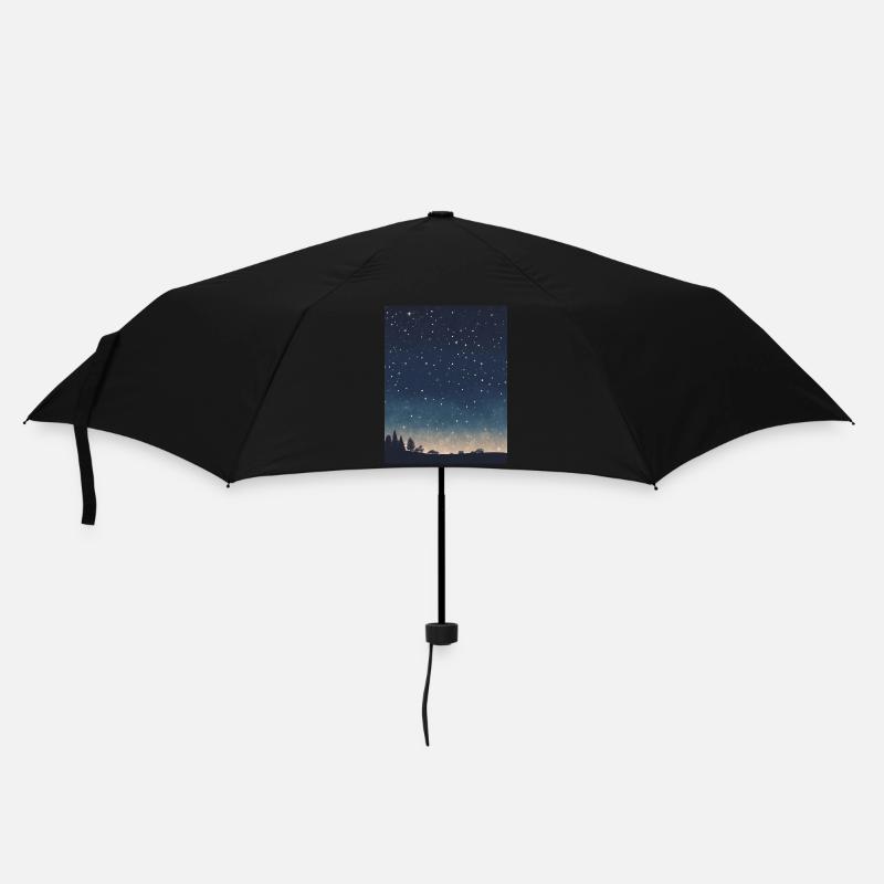 Starry sky - Umbrella (small) - black