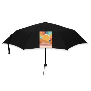 Desert Sunset - Umbrella (small) - black - Front