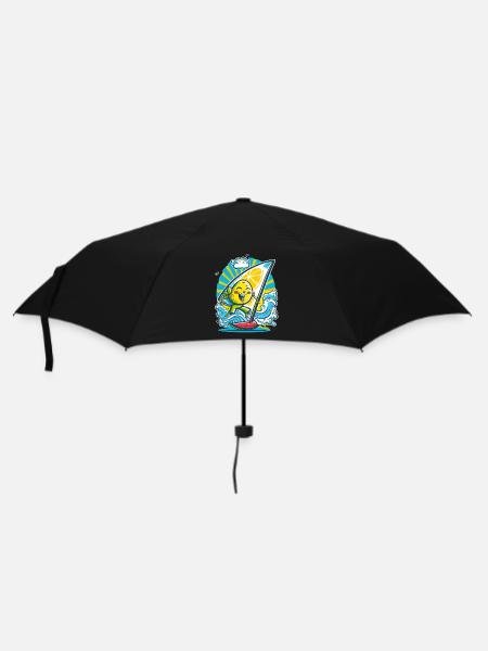 Citron toon - Parapluie standard - noir