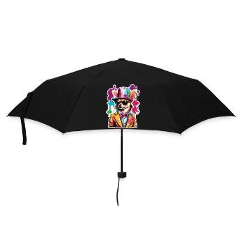 Chihuahua / kleiner Hund / Tier / winzig / Rasse - Regenschirm (klein) - Schwarz - Vorne
