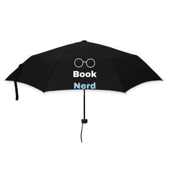 Book nerd - Parapluie standard - noir - Devant