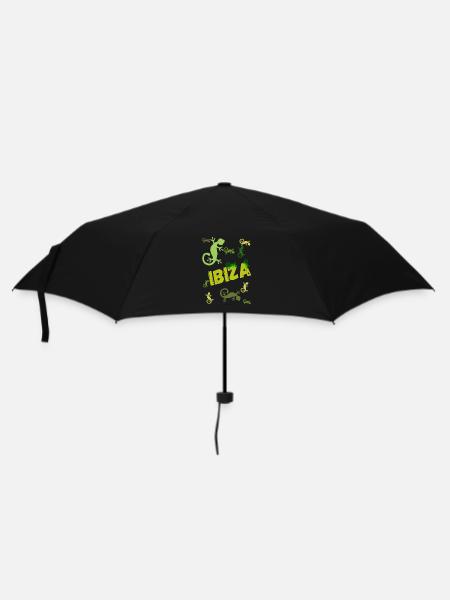 Ibiza Geckos - Regenschirm (klein) - Schwarz