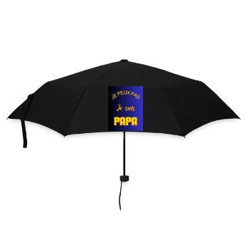 ICH KANN NICHT, ICH BIN EIN VATER - Regenschirm (klein) - Schwarz - Vorne