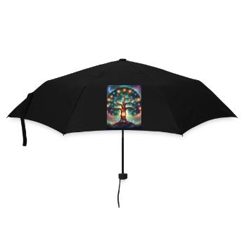 Baum des Lebens - Tree of Life, Geschenk - Regenschirm (klein) - Schwarz - Vorne