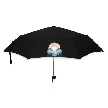Montagnes - Parapluie standard - noir - Devant