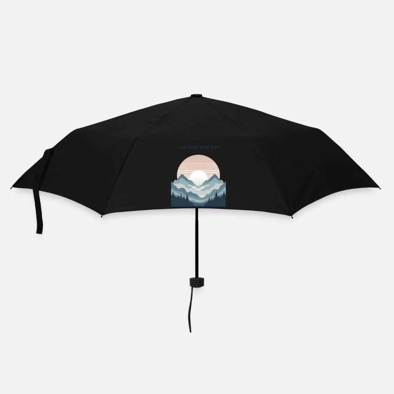 Montagnes - Parapluie standard - noir