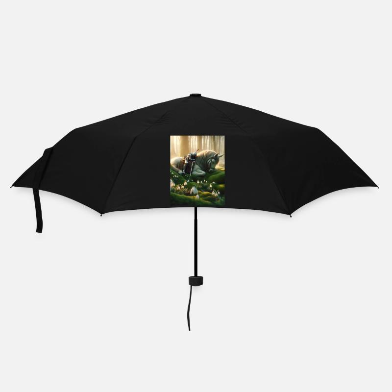 RitterSchlummer - Regenschirm (klein) - Schwarz
