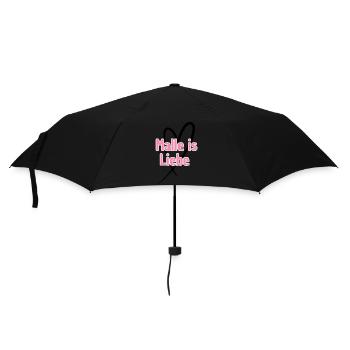 Malle ist Liebe Herz - Regenschirm (klein) - Schwarz - Vorne