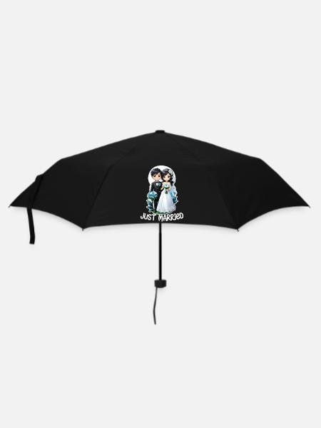 just married - pour mariage - Parapluie standard - noir