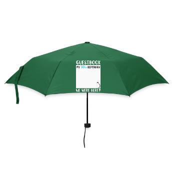 30th Birthday - Umbrella (small) - bottlegreen - Front