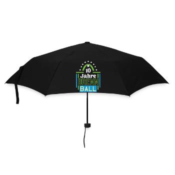Brennball Jubiläum 10 Jahre Trainer Spieler Jubi - Regenschirm (klein) - Schwarz - Vorne