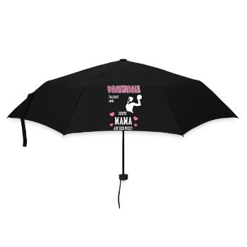 Wasserball Beste Mama Mutter Muttertag Geburtstag - Regenschirm (klein) - Schwarz - Vorne