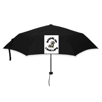 Dackel up your life - Regenschirm (klein) - Schwarz - Vorne