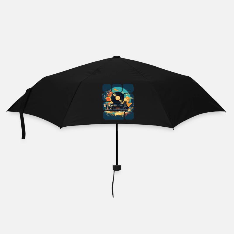 Vintage - Regenschirm (klein) - Schwarz