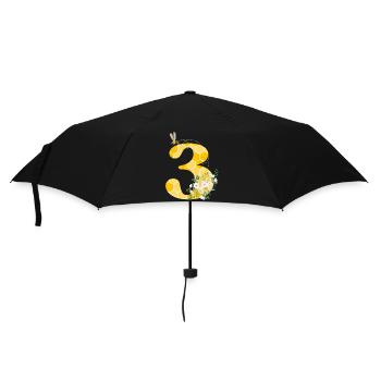 3rd Anniversary Bee - Umbrella (small) - black - Front