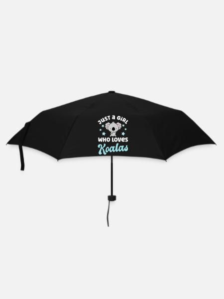 Koala Koalabär - Regenschirm (klein) - Schwarz