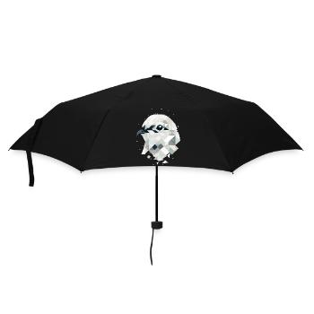 Elegant ptarmigan in geometric art - Umbrella (small) - black - Front