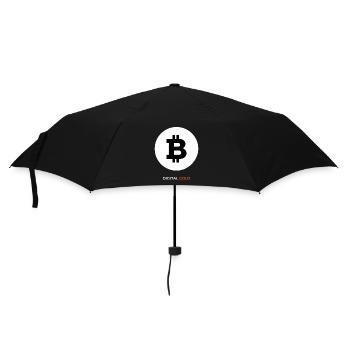 Digital Gold – Bitcoin Inspired Clothing - Umbrella (small) - black - Front