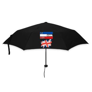 OLD SCHOOL BIKER UK - Regenschirm (klein) - Schwarz - Vorne