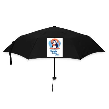 Penguin Coffee Club - Umbrella (small) - black - Front