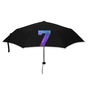 Number 7 galaxy - Umbrella (small) - black - Front